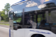 Fahrt mit dem Schienenersatzverkehr von Wuppertal nach Düsseldorf  (c) Astrid Padberg