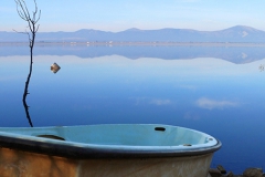 Morgenstille, Stausee Torre de Abraham, Parque nacional de Cabañeros