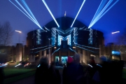 Lasershow Tonhalle Düsseldorf (c) Ulrike Kaulfuß