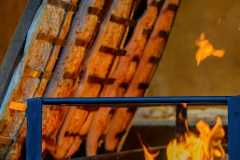 Flammlachs auf dem Weihnachtsmarkt 
